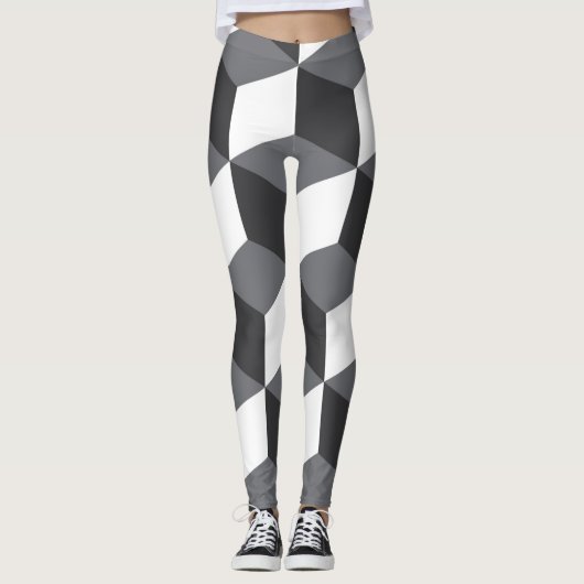 Leggings Cubes architecturaux modernes, simples et urbains (Devant)