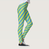 Leggings Cubes bleus géométriques (Droite)