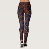 Leggings Cubes, Cubes Et Cubes Pointés Motif Chinois (Dos)