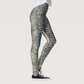 Leggings Cuir Alligator bleu clair (Droite)