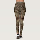 Leggings Cuir Alligator Brown (Dos)