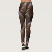 Leggings Cuir au chocolat : Texture luxueuse d'Upholstery (Dos)