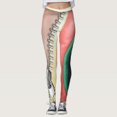 Leggings Cuir avec design Zipper (Devant)