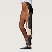 Leggings Cuir de vache faux marron noir Sud-Ouest (Gauche)