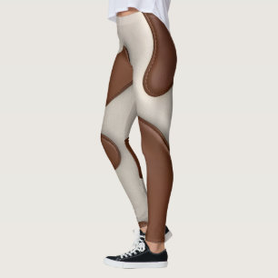 Leggings Cuir de vache synthétique Collection élégante de l
