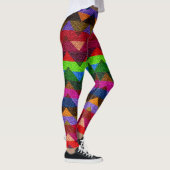 Leggings Cuir moderne Chevron coloré #21 (Droite)