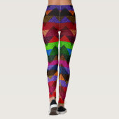 Leggings Cuir moderne Chevron coloré #21 (Dos)