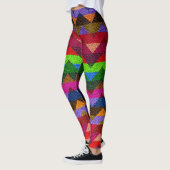 Leggings Cuir moderne Chevron coloré #21 (Gauche)