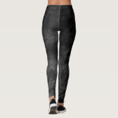 Leggings cuir noir patiné (Dos)