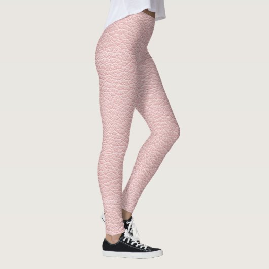Leggings Cuir rose de faux (Droite)