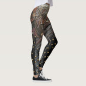 Leggings Cuir samouraï impérial gravé (Droite)