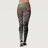 Leggings Cuir samouraï impérial gravé (Dos)