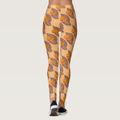 Leggings Cuisine de jambon de pomme de terre orange (Dos)