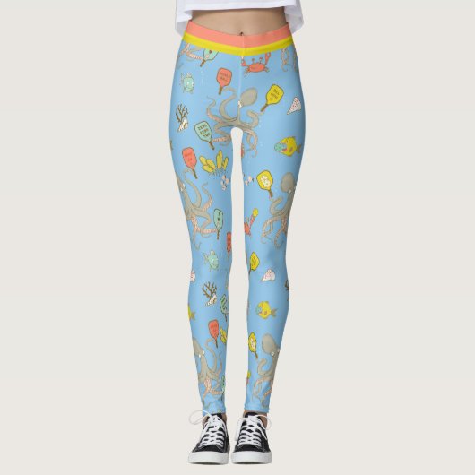 Leggings Cuisinière pickleball sous-marin (petite taille de (Devant)