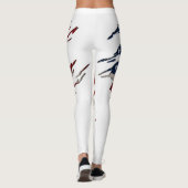 Leggings Cuissardes drapeau américain percées (Dos)