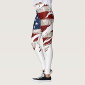 Leggings Cuissardes drapeau américain percées (Gauche)