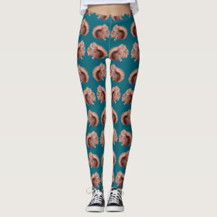 Leggings Cuissardes frénésie écureuil roux