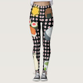 Leggings Culture japonaise Emojis (Devant)