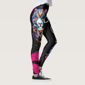 Leggings Cultures divines Gros Chat Leging graphique (Droite)