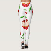 Leggings Cupcake aux cerises motif (Dos)