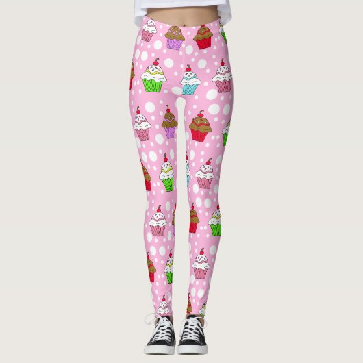 Leggings Cupcakes Whimsical (Devant)