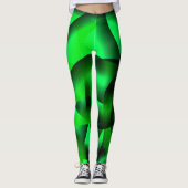 Leggings Curling vert citron vert et noir, avec ombre ? (Devant)