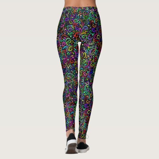 Leggings Curly Q multicolore (Dos)