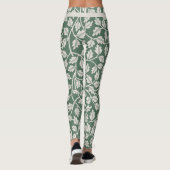 Leggings Custom Emerald Green Flower before wedding (Dos)