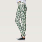 Leggings Custom Emerald Green Flower before wedding (Gauche)