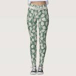 Leggings Custom Emerald Green Flower before wedding<br><div class="desc">Custom Emerald Green Flower before wedding</div>
