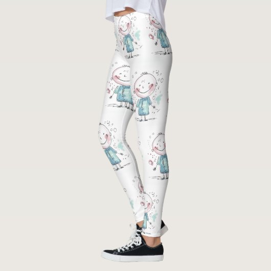 Leggings custom kids drawing (Gauche)