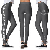 Leggings Custom Print Jiu Jitsu Crew Grey Spats