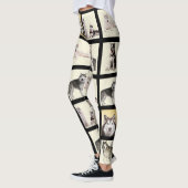 Leggings Customisez vos 7 animaux de compagnie Modèle photo (Gauche)