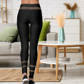 Leggings Customized Pet Lover Brown Belt Brass Buckle Black