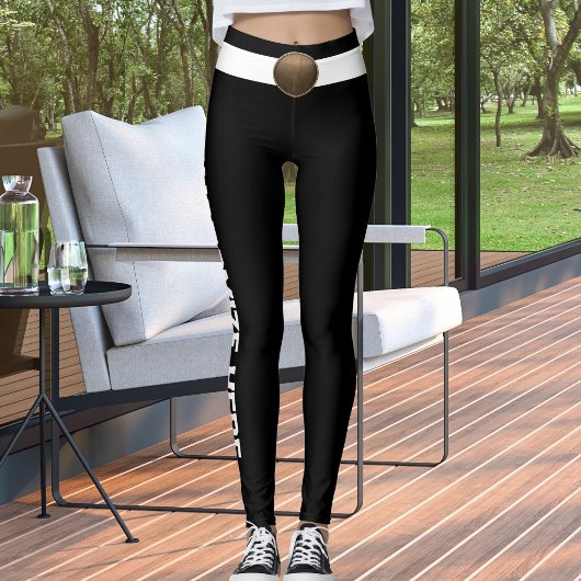 Leggings Customized White Black Pet Cat Lover Custom Made