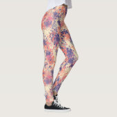 Leggings Cute Abstract Purple And Pink Camouflage Pattern. (Droite)