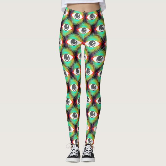 Leggings Cute All-Visualiser Alien Oeil Thunder_Cove (Devant)