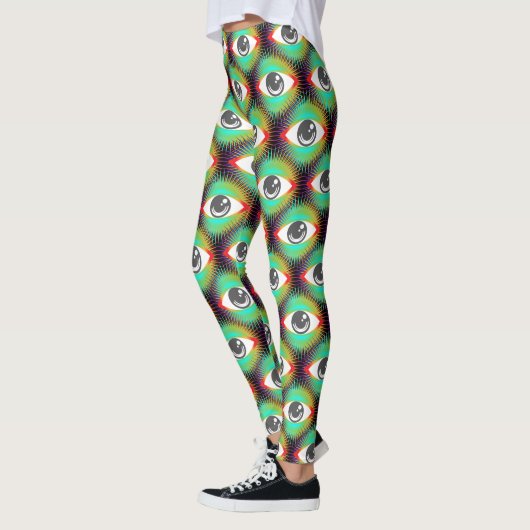 Leggings Cute All-Visualiser Alien Oeil Thunder_Cove (Gauche)