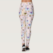 Leggings Cute Alpaca Motif sans mer (Dos)