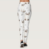 Leggings Cute Amoureux de les chats Cadeau Aquarelle Ragdol (Dos)