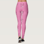 Leggings Cute Ascii lapin tenant martini Thunder_Cove (Dos)