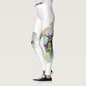 Leggings Cute Bee And Rainbow Wash (Gauche)