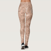 Leggings Cute Black Cheetah Leopard Motif d'impression (Dos)