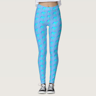 Leggings Cute Blue Baby Boy Unicorn Motif
