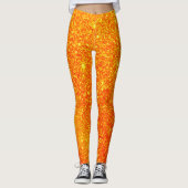 Leggings Cute Bright Citrouille Parties scintillant Hallowe (Devant)
