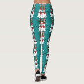 Leggings Cute Bruant sur Snowman (Dos)