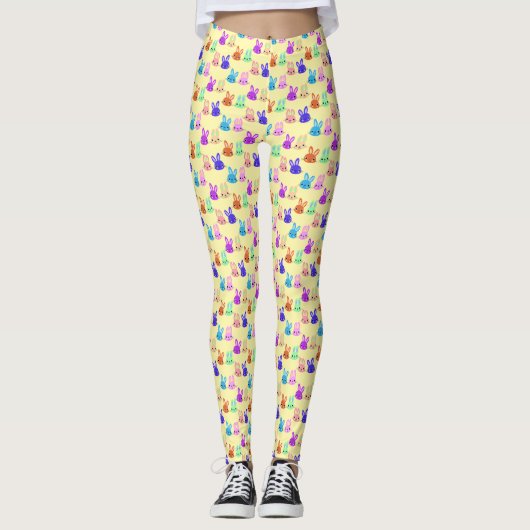 Leggings Cute Bunnies Pattern (Devant)