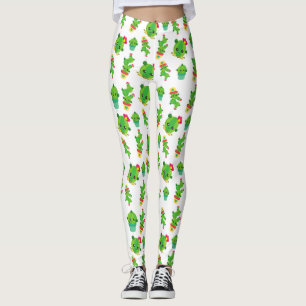 Leggings Cute Cactus, Green Cactus, Motif Cactus