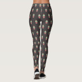 Leggings Cute Cactus Pot Plante en fleurs Motif botanique (Dos)
