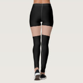 Leggings Cute Chat Face Nouveauté Amusant (Dos)